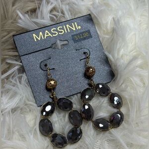 Massini Gold and Silver Dangle Earrings